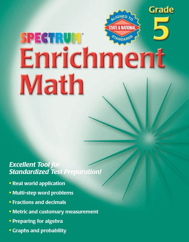 Spectrum Enrichment Math Workbook 5