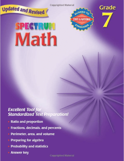 Spectrum Math Workbook 7